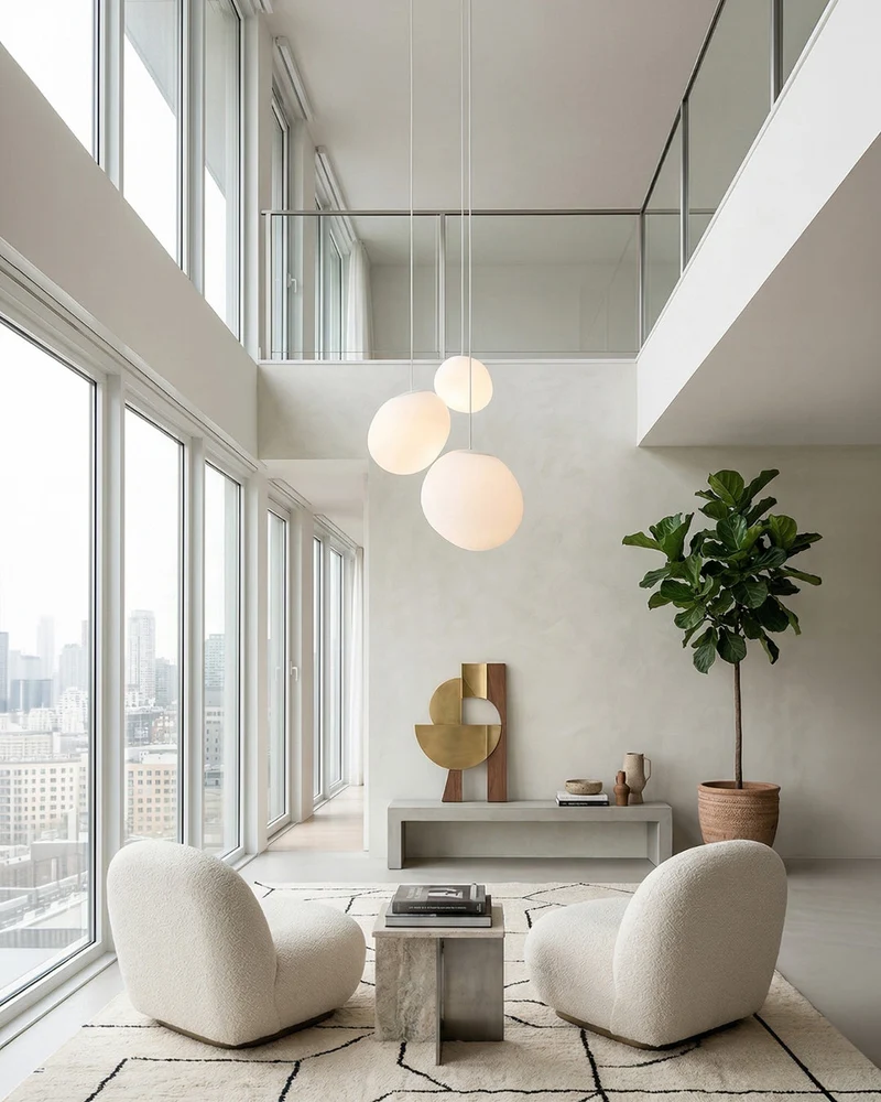 Glazen Hanglamp Melkwit Mondgeblazen – Modern Minimalistisch Design met Zacht Licht voor Eetkamer en Woonkamer – 3 Maten Beschikbaar – Warm Wit 3000K | Sansoti