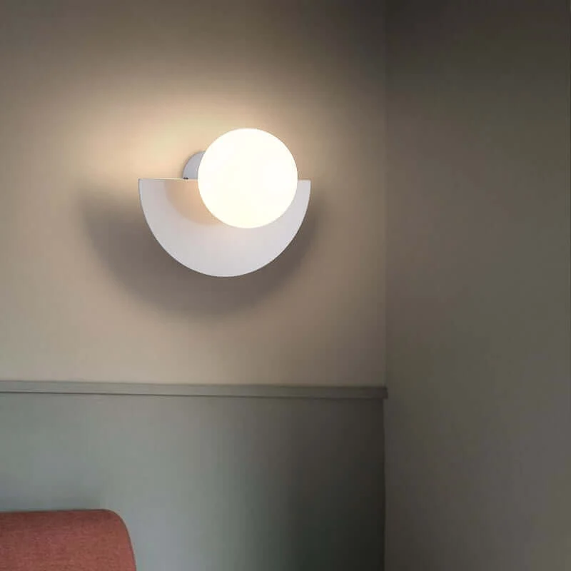 Wandlamp – Moderne Wandverlichting met Kleurrijke Kap – Scandinavisch Design – Woonkamer Slaapkamer Gang | Sansoti