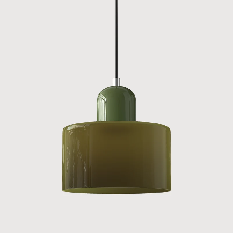 KORA Glazen Hanglamp | Bauhaus-Design Geometrisch Licht | Verstelbaar | E27 | Scandinavisch Interieur Verlichting | Sansoti