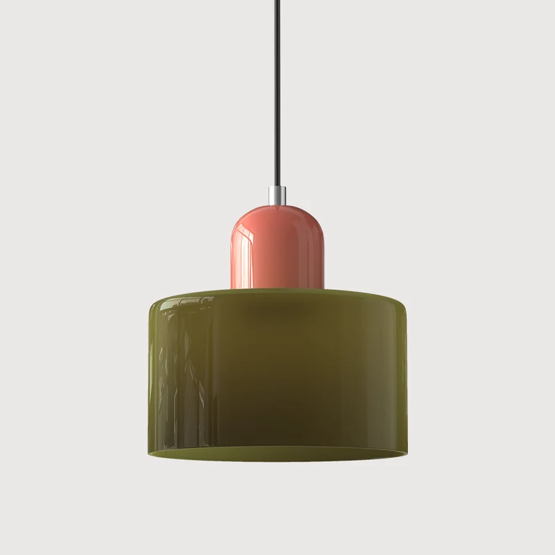 KORA Glazen Hanglamp | Bauhaus-Design Geometrisch Licht | Verstelbaar | E27 | Scandinavisch Interieur Verlichting | Sansoti