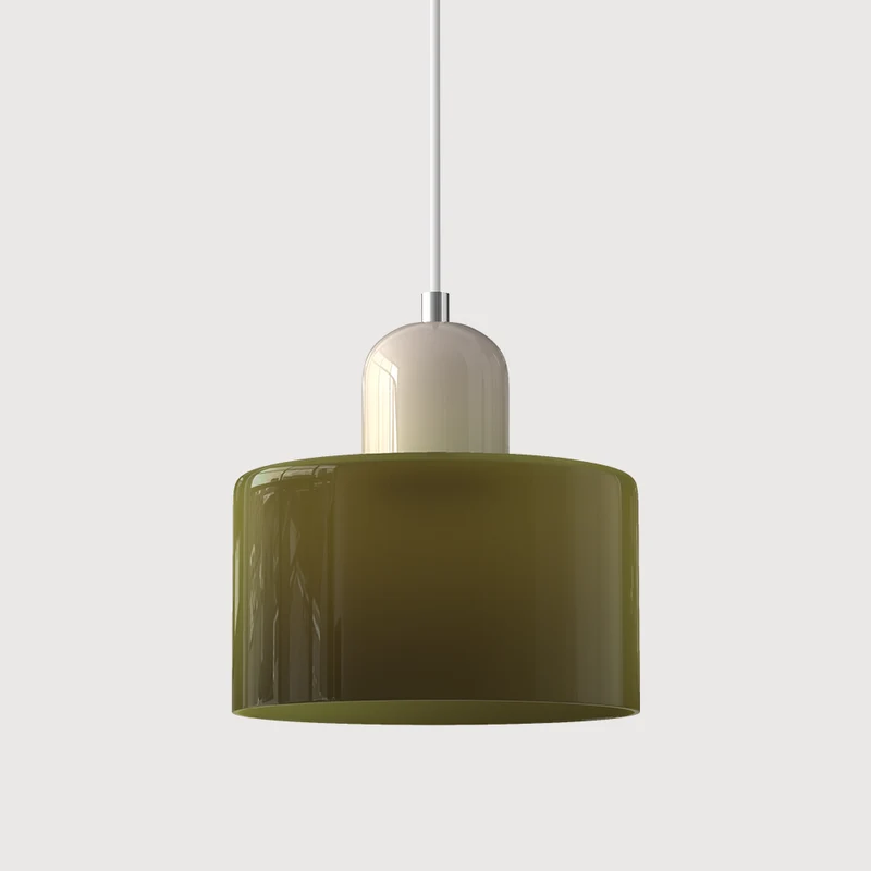 KORA Glazen Hanglamp | Bauhaus-Design Geometrisch Licht | Verstelbaar | E27 | Scandinavisch Interieur Verlichting | Sansoti