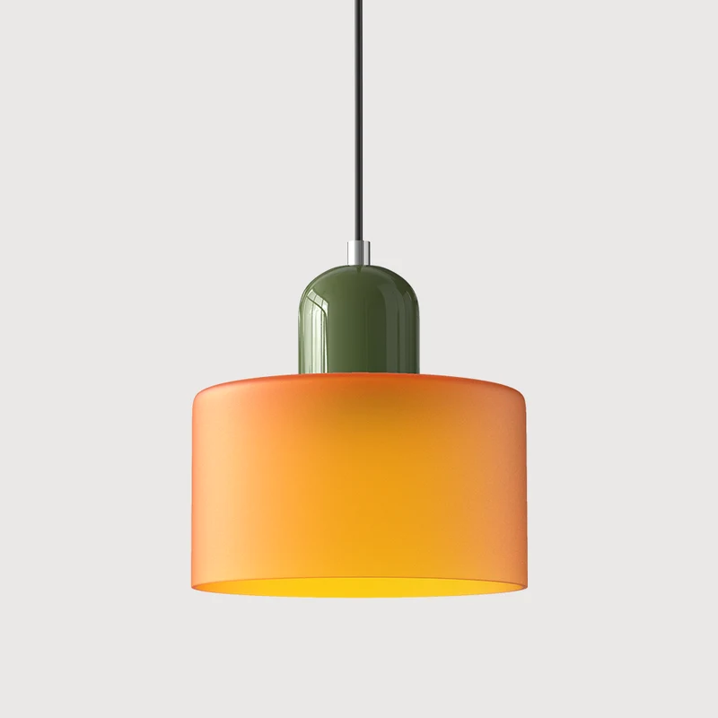 KORA Glazen Hanglamp | Bauhaus-Design Geometrisch Licht | Verstelbaar | E27 | Scandinavisch Interieur Verlichting | Sansoti