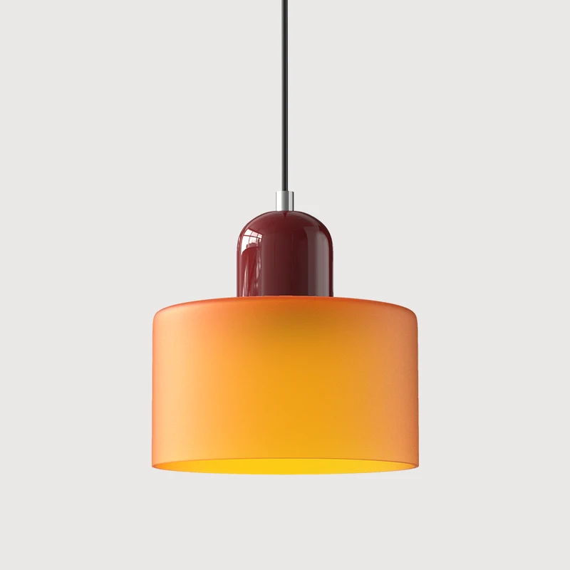 KORA Glazen Hanglamp | Bauhaus-Design Geometrisch Licht | Verstelbaar | E27 | Scandinavisch Interieur Verlichting | Sansoti