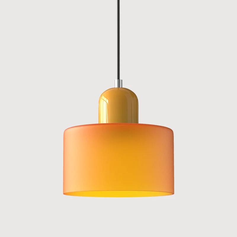 KORA Glazen Hanglamp | Bauhaus-Design Geometrisch Licht | Verstelbaar | E27 | Scandinavisch Interieur Verlichting | Sansoti