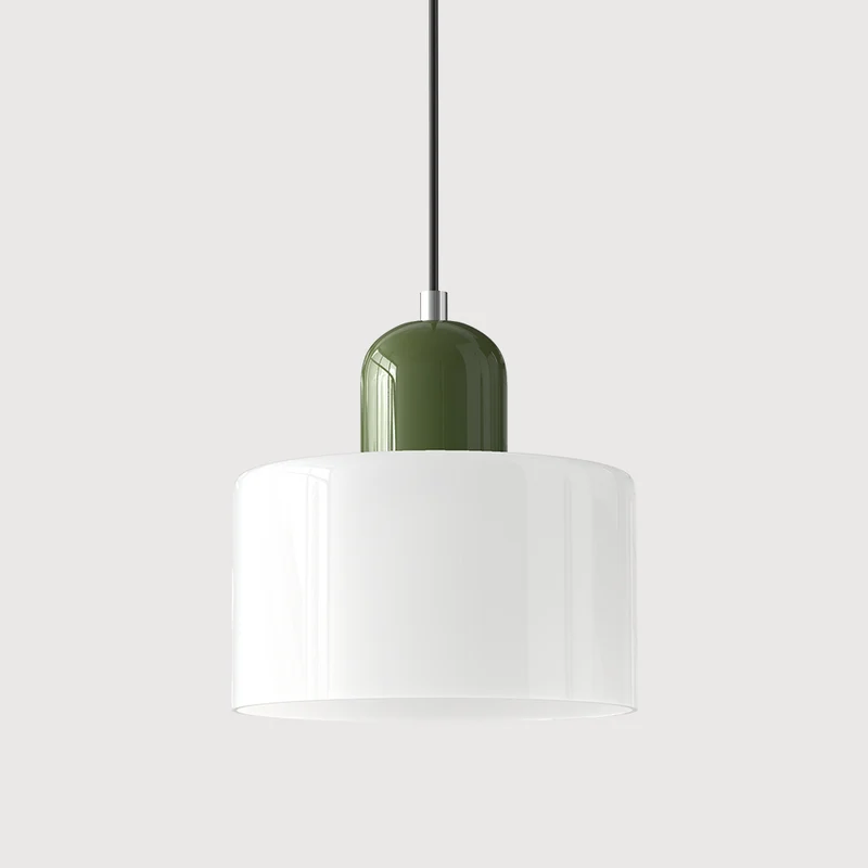 KORA Glazen Hanglamp | Bauhaus-Design Geometrisch Licht | Verstelbaar | E27 | Scandinavisch Interieur Verlichting | Sansoti