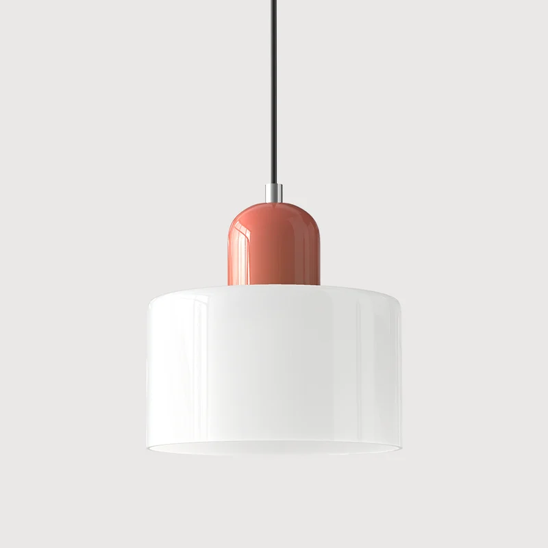 KORA Glazen Hanglamp | Bauhaus-Design Geometrisch Licht | Verstelbaar | E27 | Scandinavisch Interieur Verlichting | Sansoti