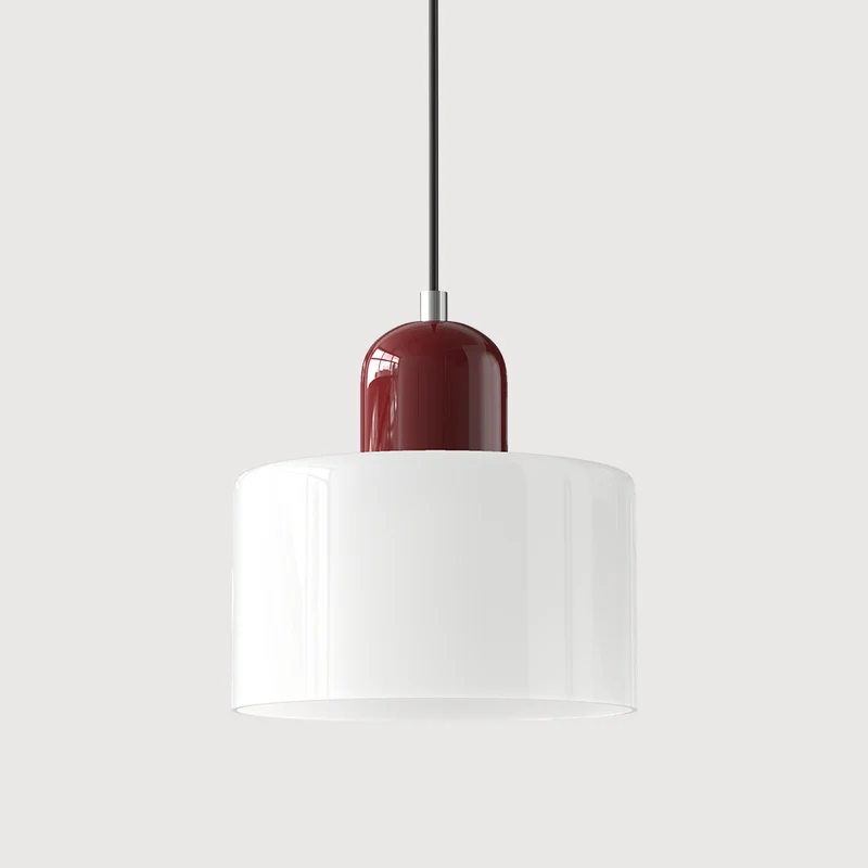 KORA Glazen Hanglamp | Bauhaus-Design Geometrisch Licht | Verstelbaar | E27 | Scandinavisch Interieur Verlichting | Sansoti