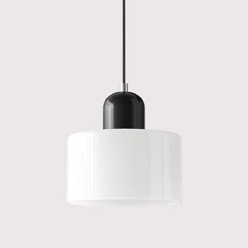 KORA Glazen Hanglamp | Bauhaus-Design Geometrisch Licht | Verstelbaar | E27 | Scandinavisch Interieur Verlichting | Sansoti