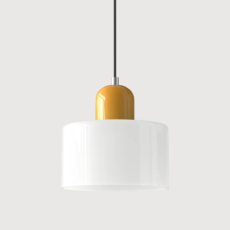 KORA Glazen Hanglamp | Bauhaus-Design Geometrisch Licht | Verstelbaar | E27 | Scandinavisch Interieur Verlichting | Sansoti