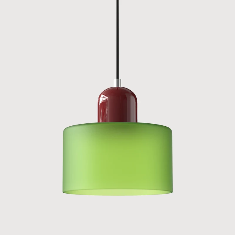 KORA Glazen Hanglamp | Bauhaus-Design Geometrisch Licht | Verstelbaar | E27 | Scandinavisch Interieur Verlichting | Sansoti