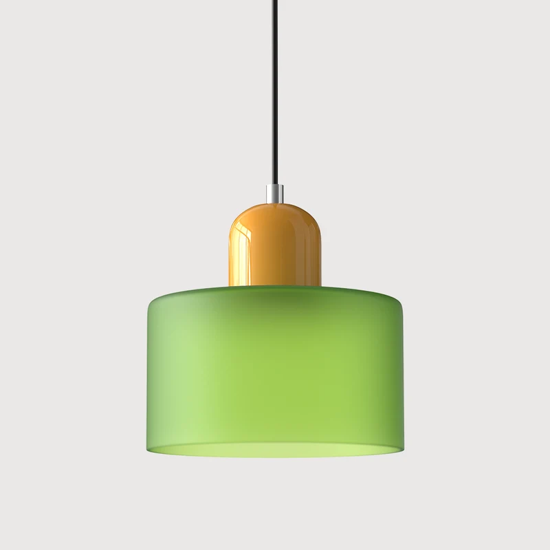 KORA Glazen Hanglamp | Bauhaus-Design Geometrisch Licht | Verstelbaar | E27 | Scandinavisch Interieur Verlichting | Sansoti