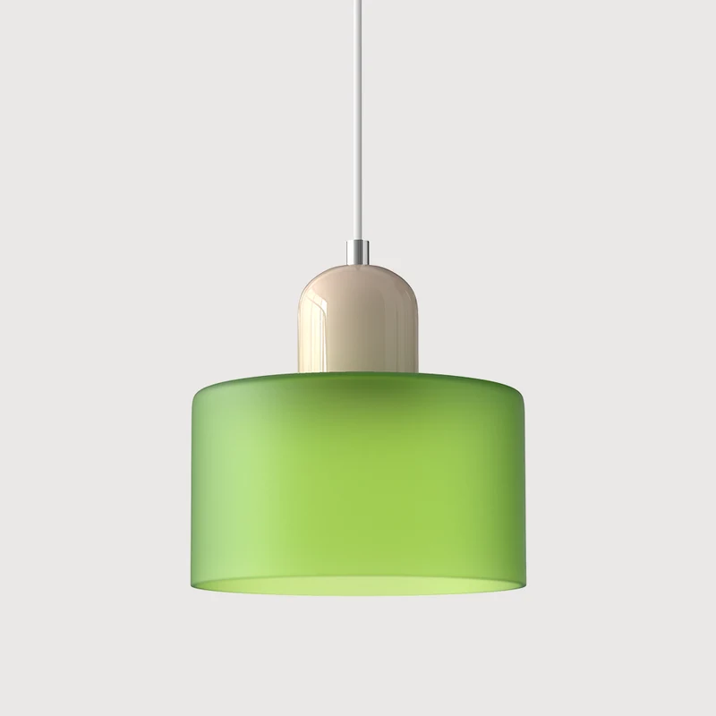KORA Glazen Hanglamp | Bauhaus-Design Geometrisch Licht | Verstelbaar | E27 | Scandinavisch Interieur Verlichting | Sansoti