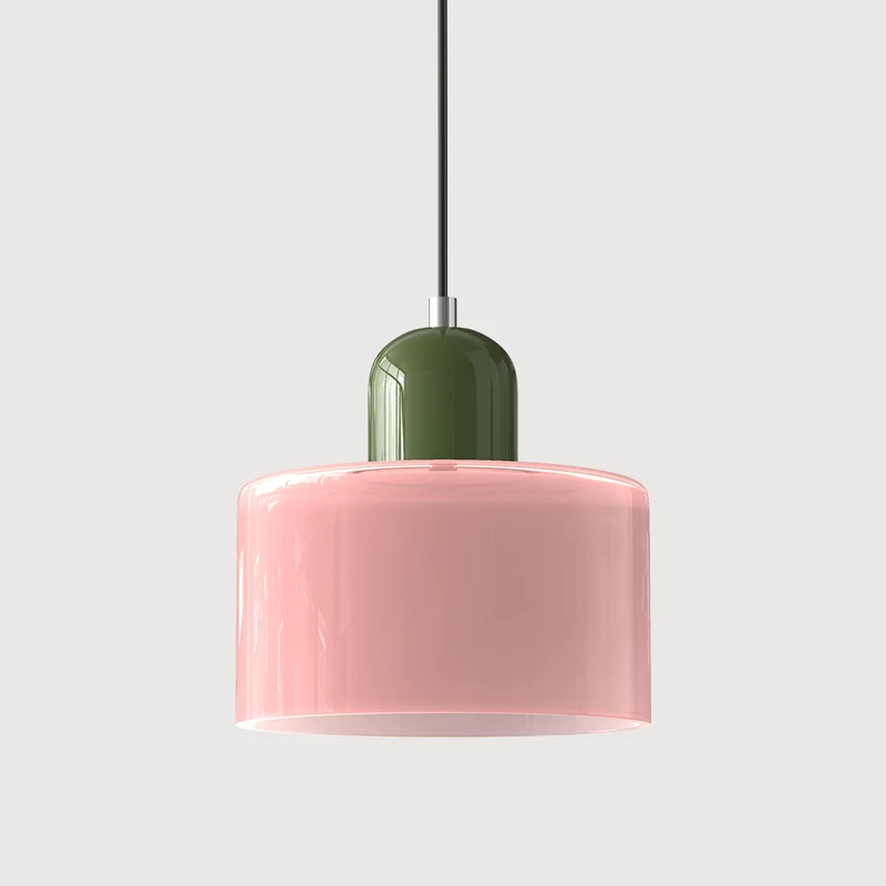 KORA Glazen Hanglamp | Bauhaus-Design Geometrisch Licht | Verstelbaar | E27 | Scandinavisch Interieur Verlichting | Sansoti