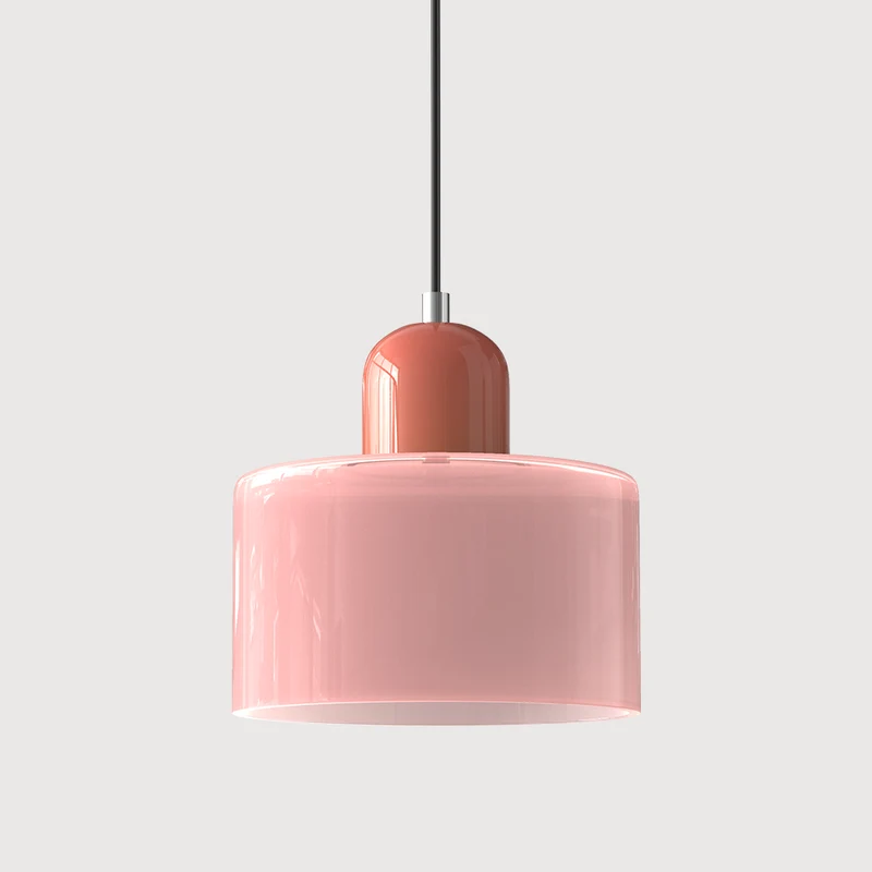 KORA Glazen Hanglamp | Bauhaus-Design Geometrisch Licht | Verstelbaar | E27 | Scandinavisch Interieur Verlichting | Sansoti