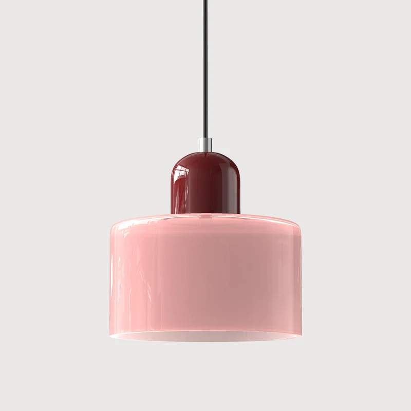 KORA Glazen Hanglamp | Bauhaus-Design Geometrisch Licht | Verstelbaar | E27 | Scandinavisch Interieur Verlichting | Sansoti