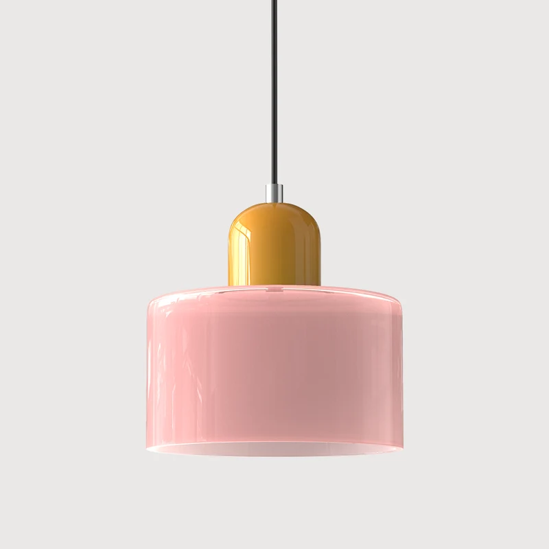 KORA Glazen Hanglamp | Bauhaus-Design Geometrisch Licht | Verstelbaar | E27 | Scandinavisch Interieur Verlichting | Sansoti