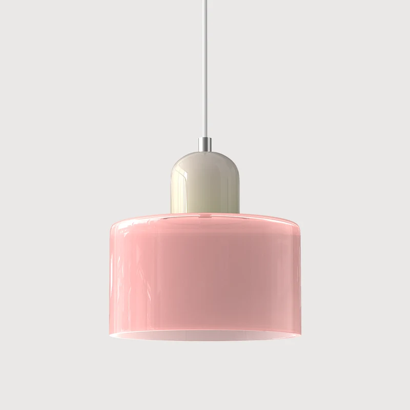 KORA Glazen Hanglamp | Bauhaus-Design Geometrisch Licht | Verstelbaar | E27 | Scandinavisch Interieur Verlichting | Sansoti