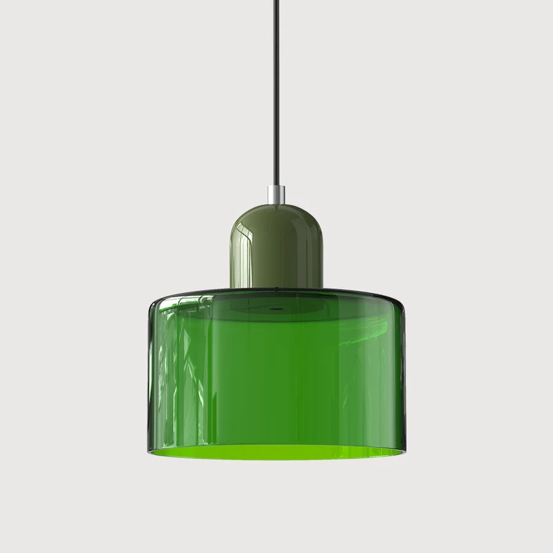 KORA Glazen Hanglamp | Bauhaus-Design Geometrisch Licht | Verstelbaar | E27 | Scandinavisch Interieur Verlichting | Sansoti