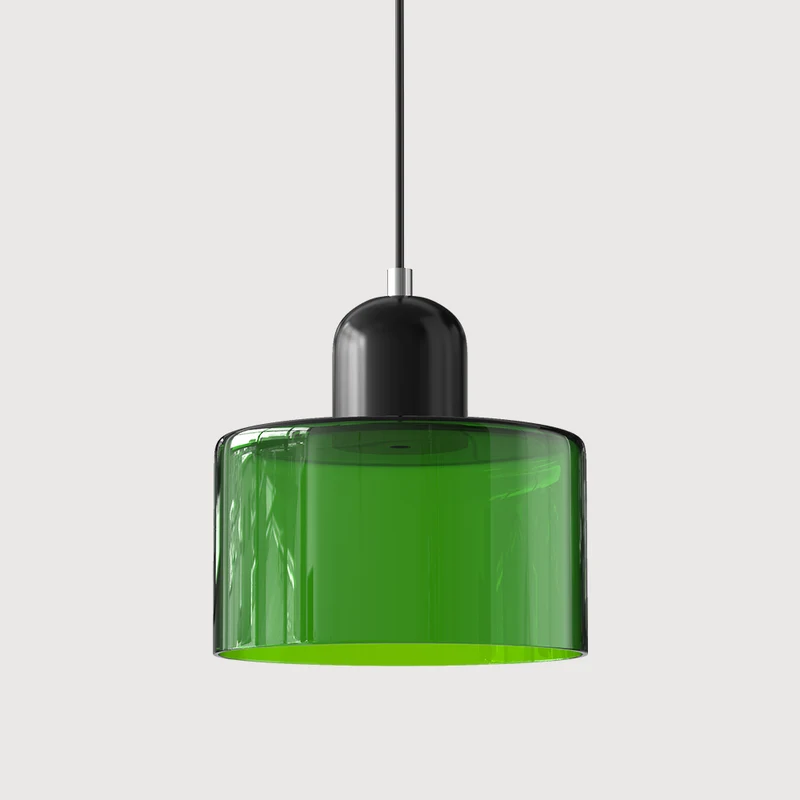 KORA Glazen Hanglamp | Bauhaus-Design Geometrisch Licht | Verstelbaar | E27 | Scandinavisch Interieur Verlichting | Sansoti