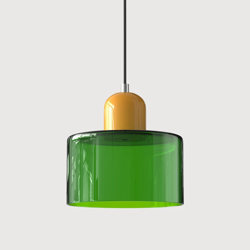 KORA Glazen Hanglamp | Bauhaus-Design Geometrisch Licht | Verstelbaar | E27 | Scandinavisch Interieur Verlichting | Sansoti