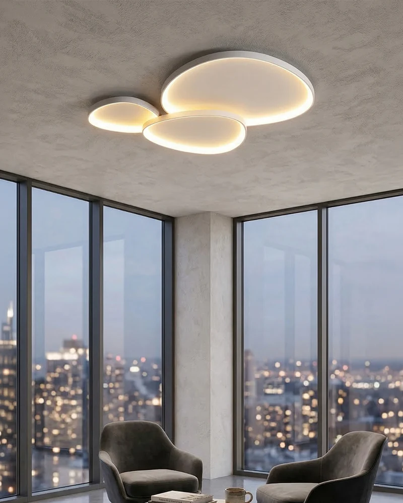 Pinnacle LED Plafondlamp – Minimalistische Moderne Plafondverlichting met Subtiele Verfijning | Sansoti