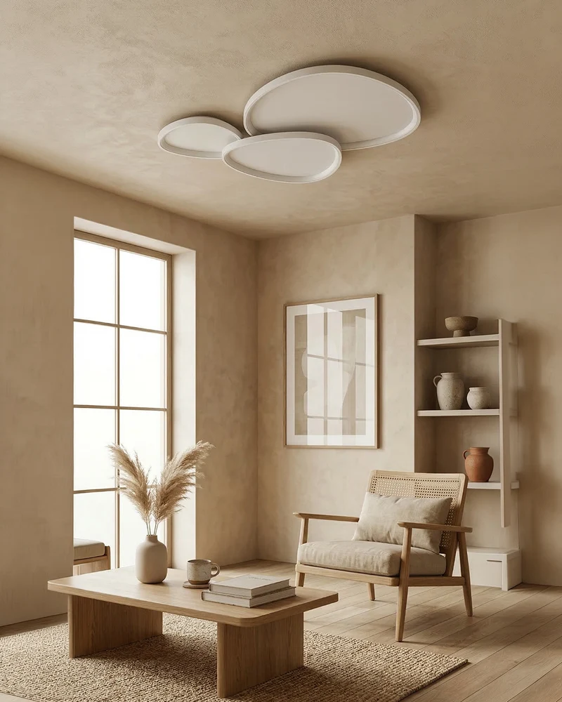 Pinnacle LED Plafondlamp – Minimalistische Moderne Plafondverlichting met Subtiele Verfijning | Sansoti