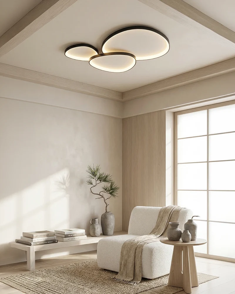 Pinnacle LED Plafondlamp – Minimalistische Moderne Plafondverlichting met Subtiele Verfijning | Sansoti