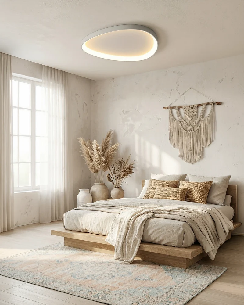 Pinnacle LED Plafondlamp – Minimalistische Moderne Plafondverlichting met Subtiele Verfijning | Sansoti