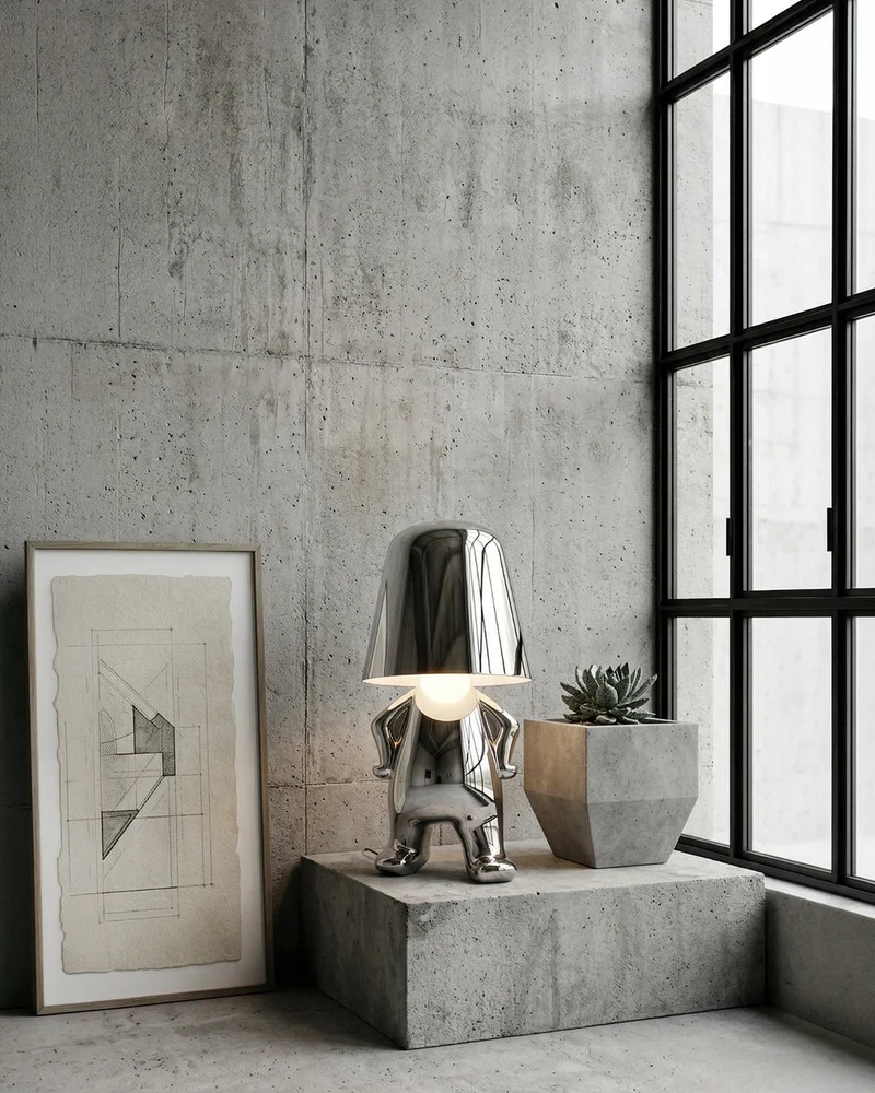 Metalen Tafellamp Sculptuur Figuur Sfeerlicht Touch Dimbaar LED Nachtlampje Goud Zilver Modern Design Decoratief | Sansoti