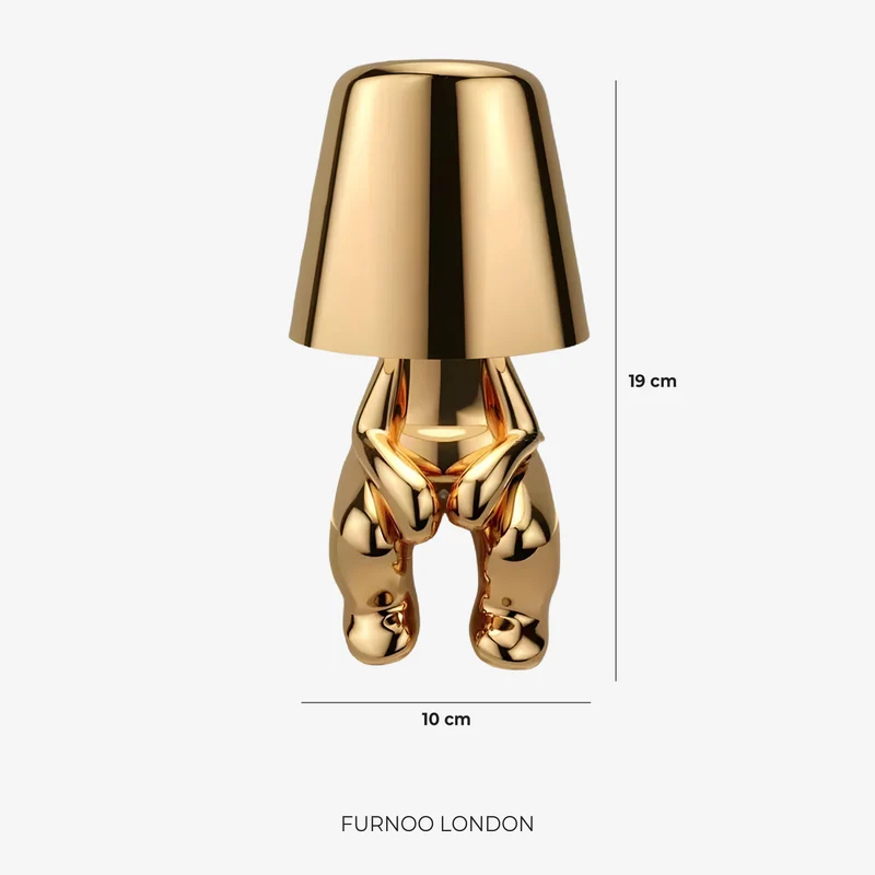 Metalen Tafellamp Sculptuur Figuur Sfeerlicht Touch Dimbaar LED Nachtlampje Goud Zilver Modern Design Decoratief | Sansoti