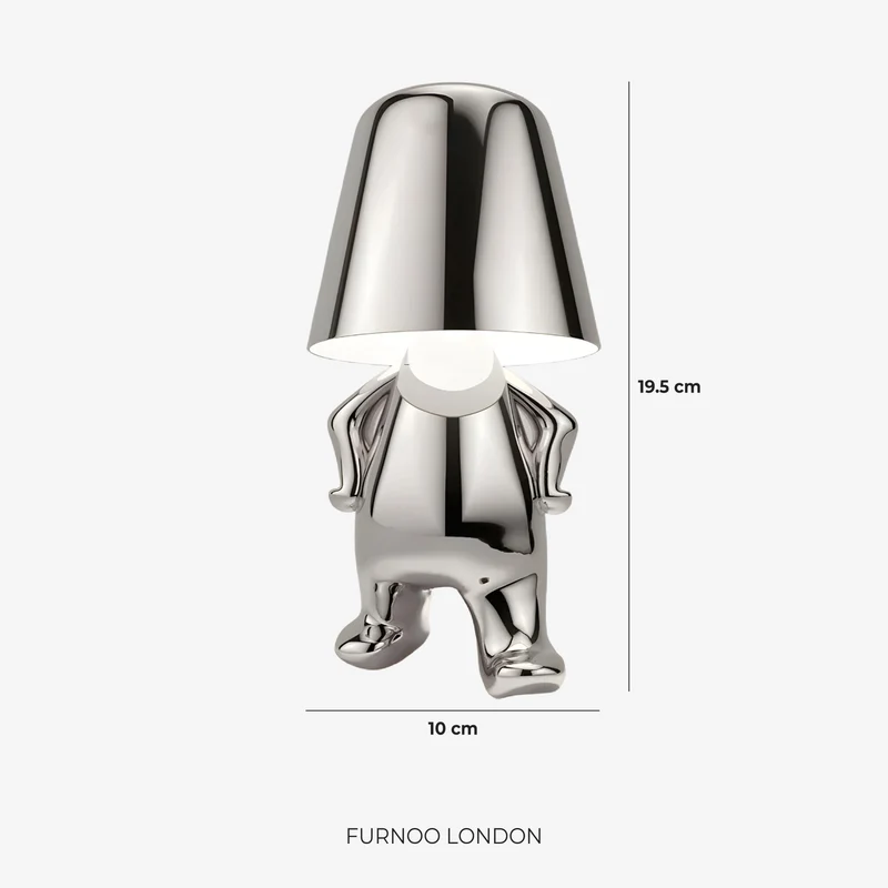 Metalen Tafellamp Sculptuur Figuur Sfeerlicht Touch Dimbaar LED Nachtlampje Goud Zilver Modern Design Decoratief | Sansoti