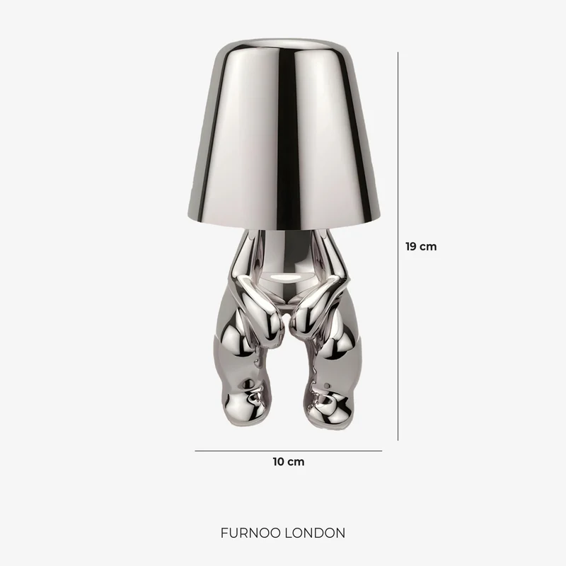 Metalen Tafellamp Sculptuur Figuur Sfeerlicht Touch Dimbaar LED Nachtlampje Goud Zilver Modern Design Decoratief | Sansoti