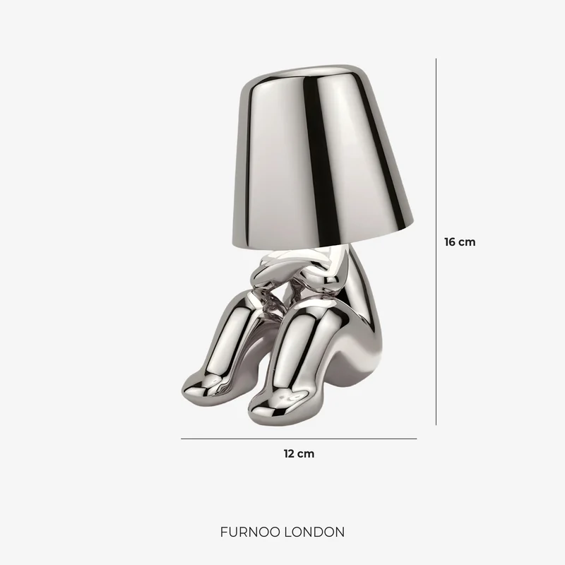 Metalen Tafellamp Sculptuur Figuur Sfeerlicht Touch Dimbaar LED Nachtlampje Goud Zilver Modern Design Decoratief | Sansoti