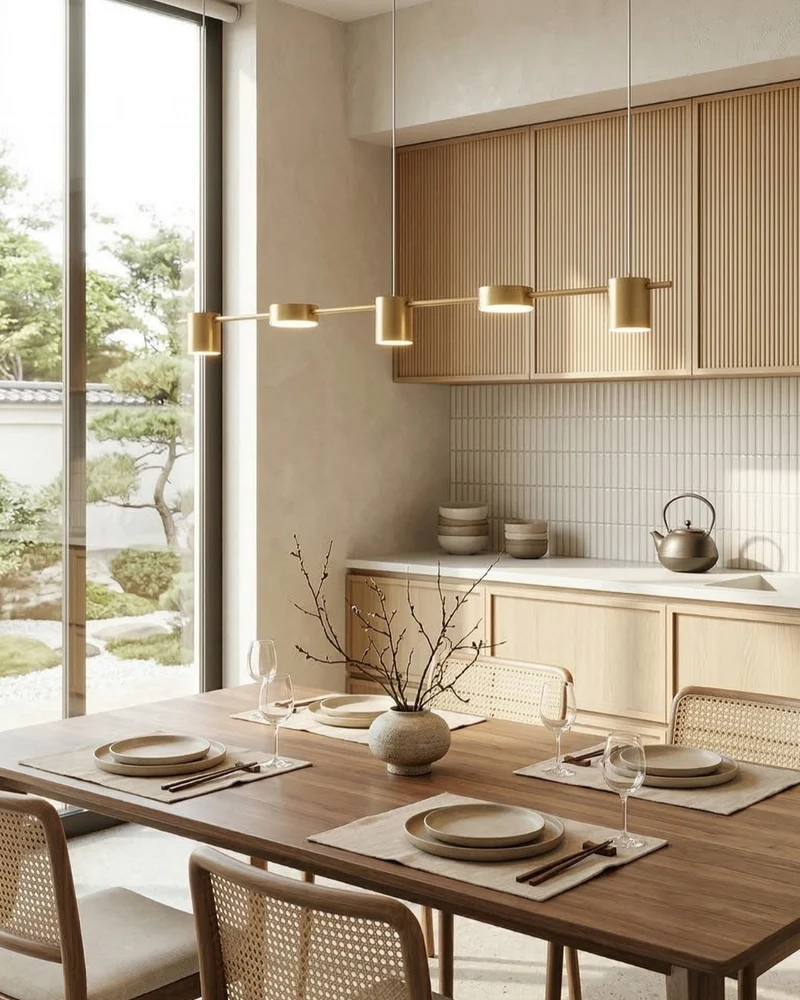 Lineaire LED Hanglamp Helios – Moderne Verlichting met Metaal en Acryl voor Eetkamer en Woonkamer | Sansoti
