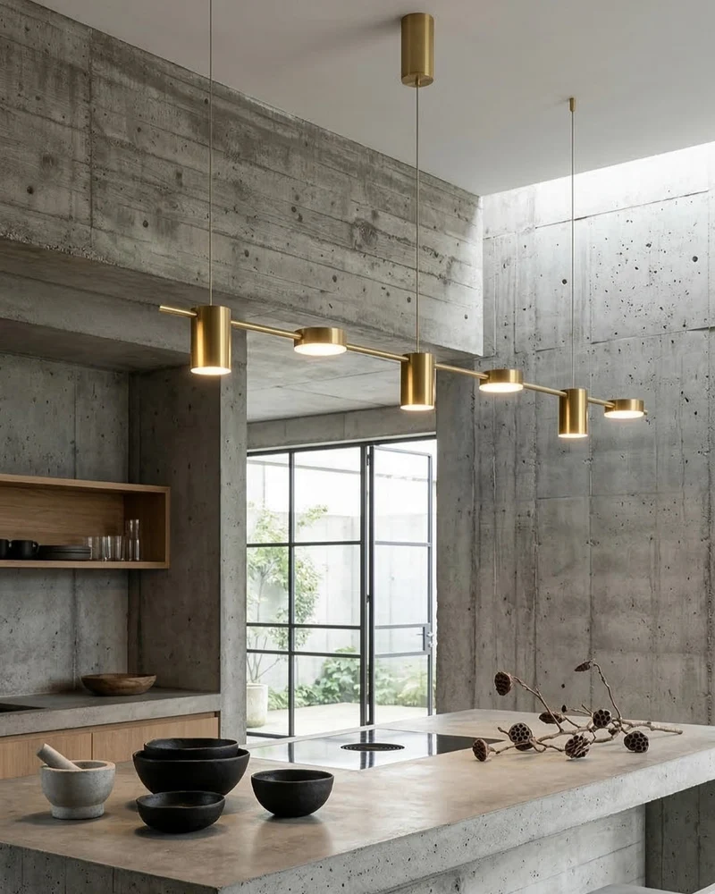 Lineaire LED Hanglamp Helios – Moderne Verlichting met Metaal en Acryl voor Eetkamer en Woonkamer | Sansoti