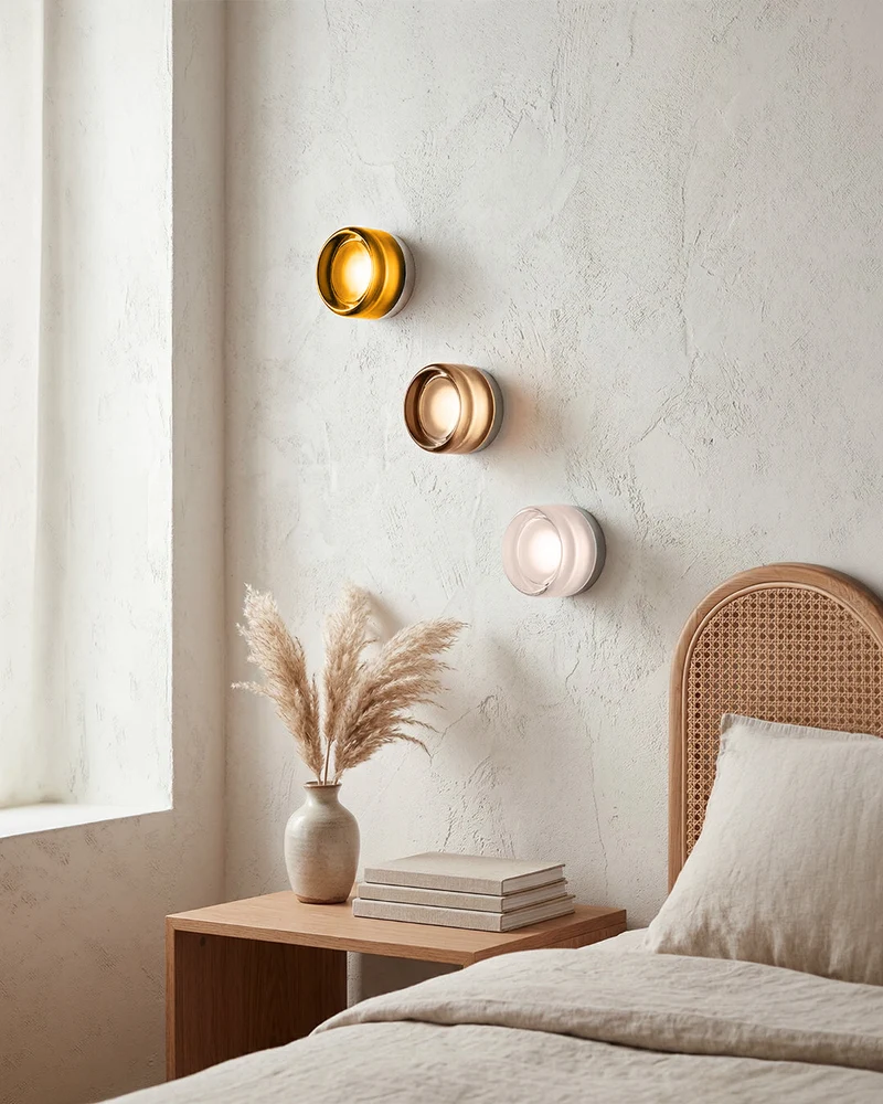Minimalistische LED-Wandlamp Rond Aluminium Acryl Diffuus Licht Warm Wit Modern Design Compact Slaapkamer Gang Accentverlichting | Sansoti