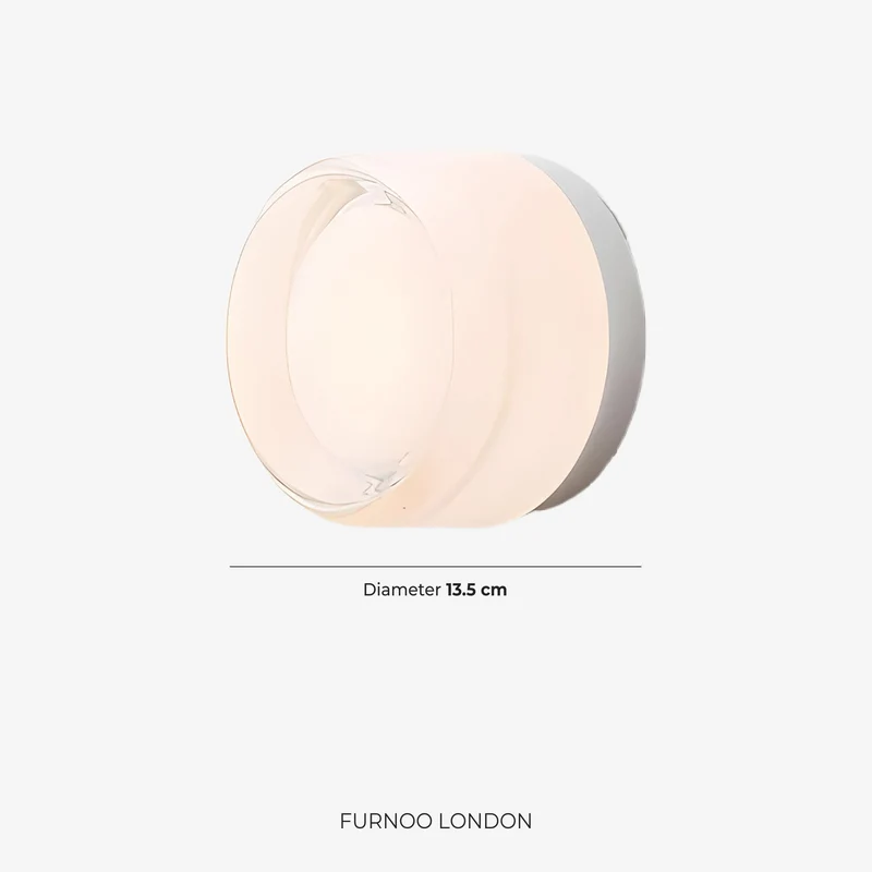 Minimalistische LED-Wandlamp Rond Aluminium Acryl Diffuus Licht Warm Wit Modern Design Compact Slaapkamer Gang Accentverlichting | Sansoti