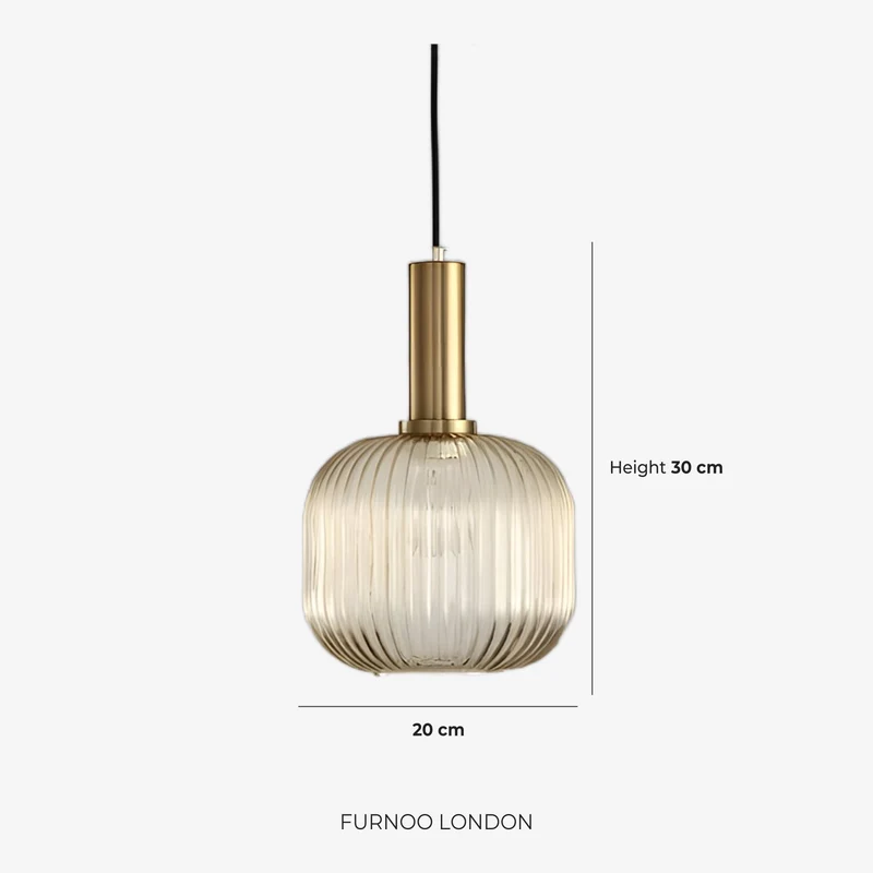 CLYDE Moderne Hanglamp met Gekleurde Glazen Kap – Scandinavisch Design voor Woonkamer & Eetkamer – E27 Fitting | Sansoti