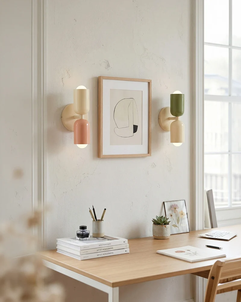 Metalen Wandlamp met Tweevoudige Lichtstraal – Scandinavische Design Verlichting voor Moderne Interieurs | Sansoti