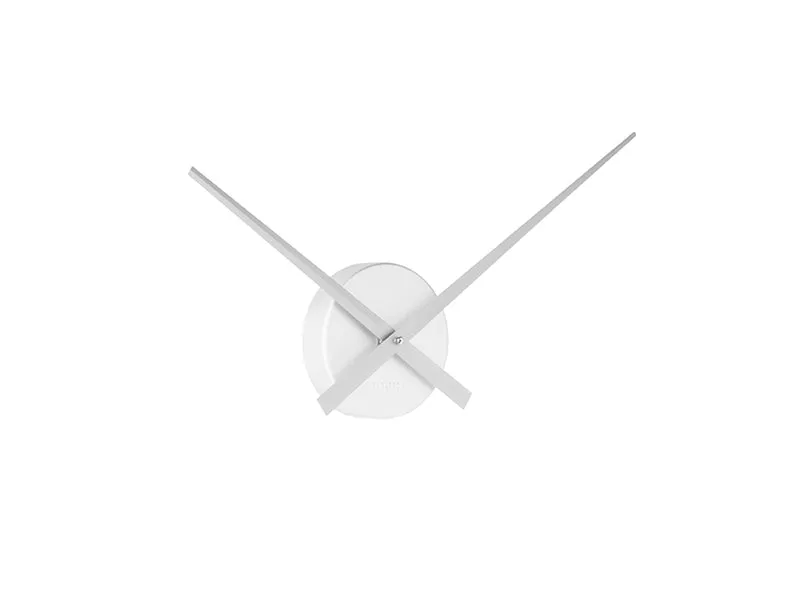 Karlsson Little Big Time Mini KA4348SI Wanduhr Silber • Minimalistisches Design • Offenes Zifferblatt