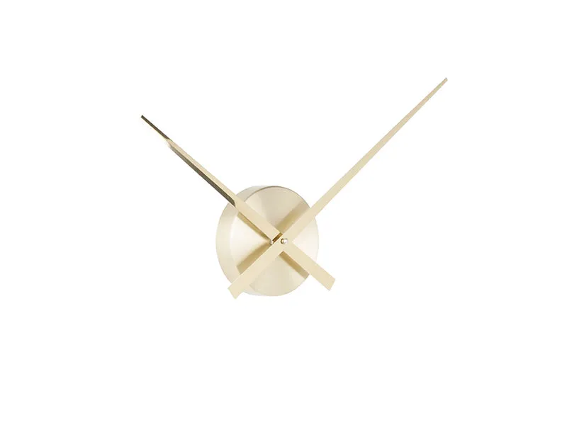 Karlsson Little Big Time Mini KA4348GD Wanduhr Gold • Minimalistisches Zeigerdesign • Aluminium ohne Gehäuse