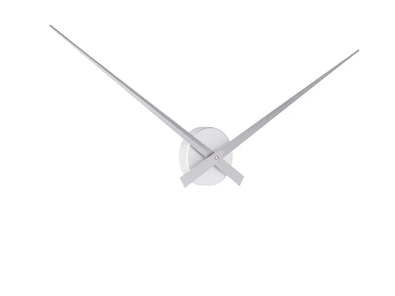 Karlsson Little Big Time KA450055 Wanduhr Silber • Geräuschloses Quarzwerk • Minimalistisches Design