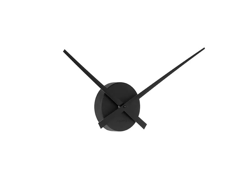 Karlsson Little Big Time Mini KA4348BK Wanduhr Schwarz • Offenes Aluminiumdesign • Ohne Gehäuse