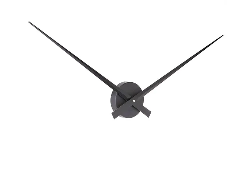 Karlsson Little Big Time KA450050 Wanduhr Schwarz • Offenes Design ohne Gehäuse • Aluminium-Konstruktion