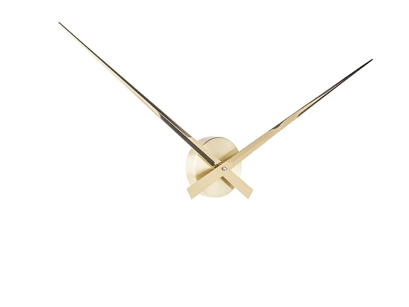 Karlsson Little Big Time KA5516GD Wanduhr Gold • Offenes Zifferblatt • Puristisches Design