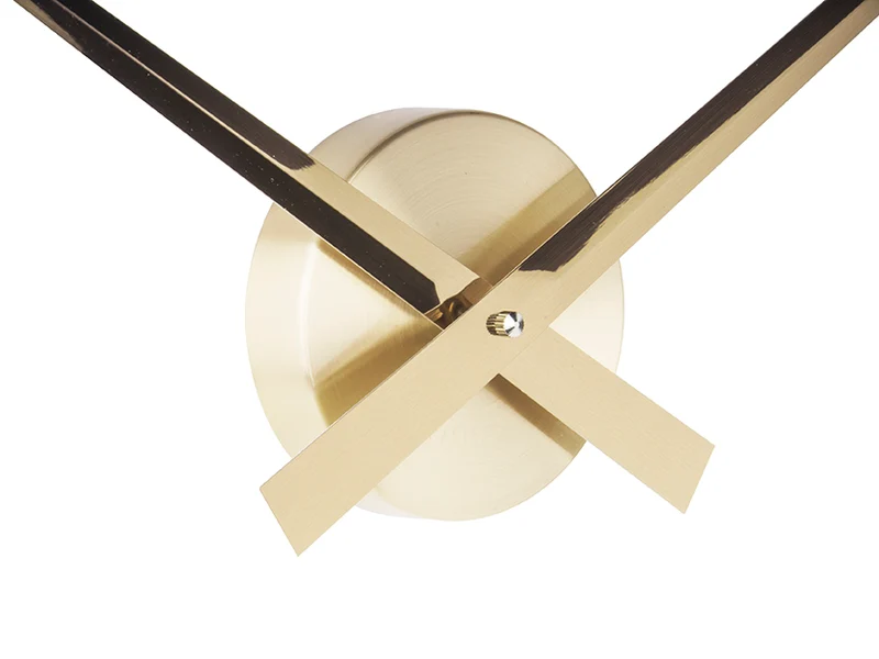 Karlsson Little Big Time KA5516GD Wanduhr Gold • Offenes Zifferblatt • Puristisches Design