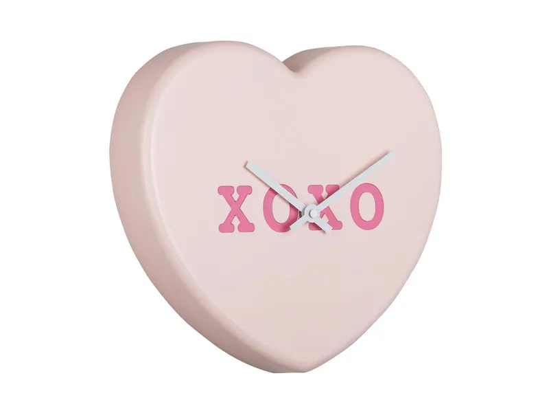 Karlsson Heart Candy KA5985LP Wanduhr Soft Pink • Herzform • Design von Iris Dijkers