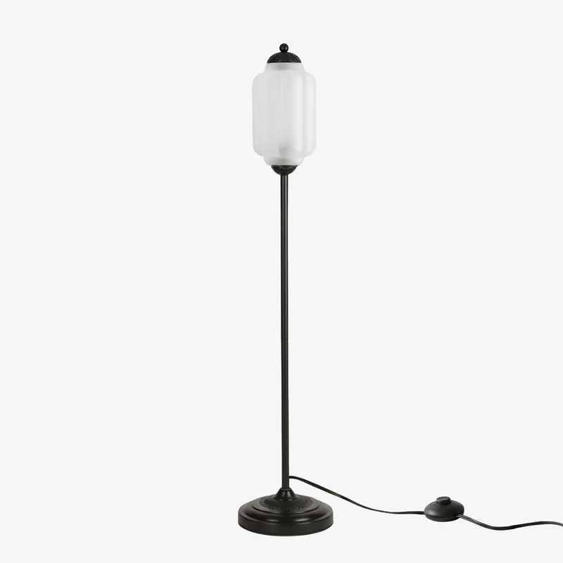 Decoratieve Glazen Pompoen Vloerlamp Retro Organische Stijl Woonkamer Staande Lamp | Sansoti