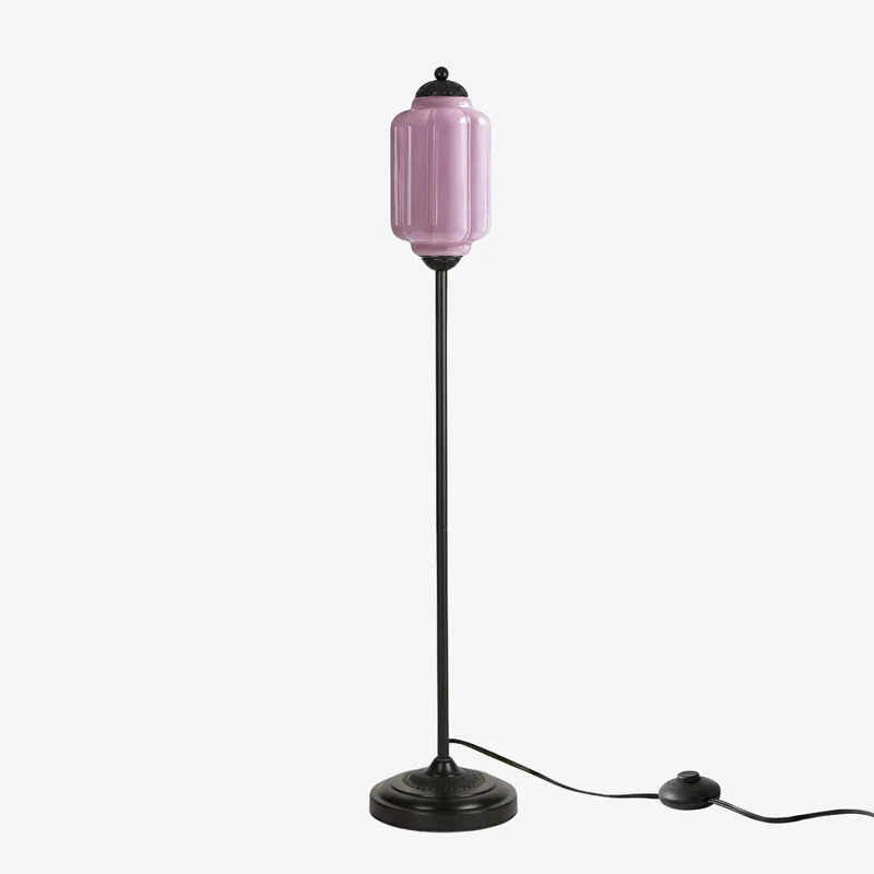 Decoratieve Glazen Pompoen Vloerlamp Retro Organische Stijl Woonkamer Staande Lamp | Sansoti
