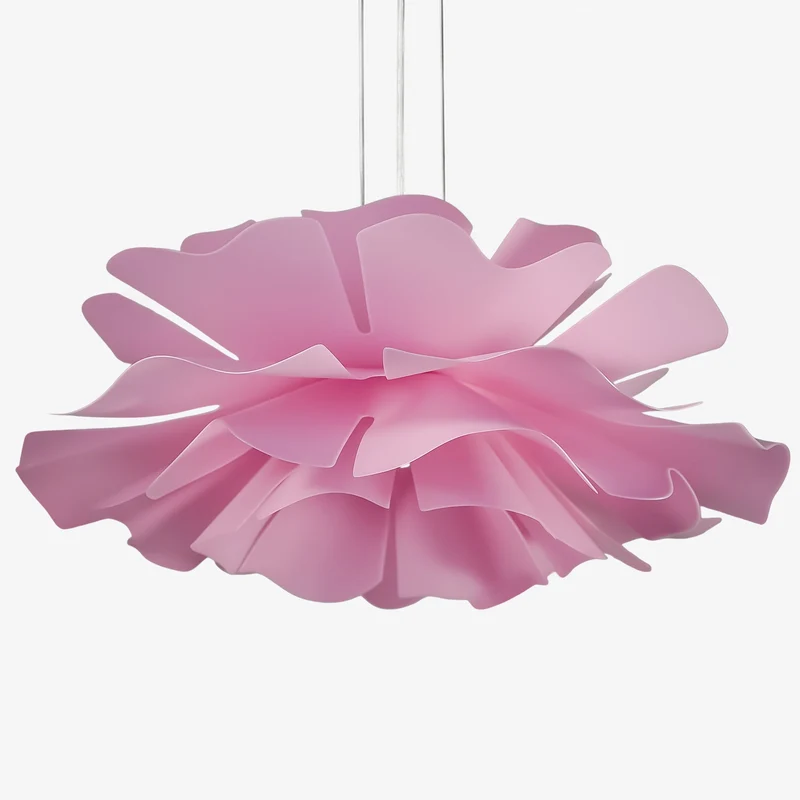 Handgemaakte Acryl Hanglamp Lotus Bloem Wit Scandinavisch Design | Sansoti